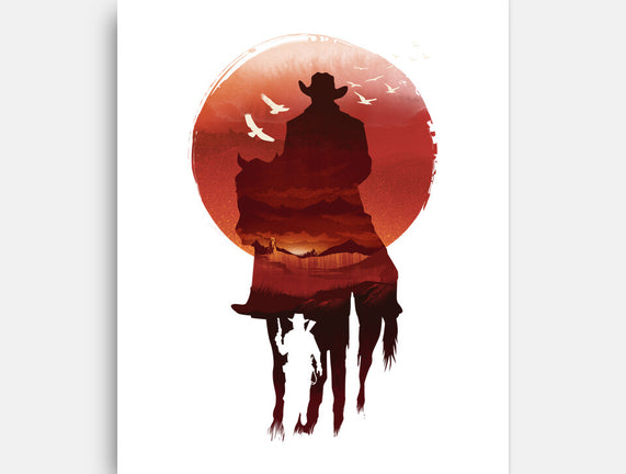 Red Sunset Cowboy