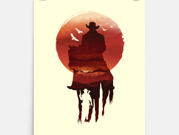 Red Sunset Cowboy