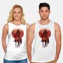 Red Sunset Cowboy-Unisex-Basic-Tank-dandingeroz