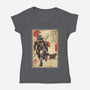 The Way Of Bounty Hunter-Womens-V-Neck-Tee-DrMonekers