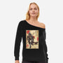 The Way Of Bounty Hunter-Womens-Off Shoulder-Sweatshirt-DrMonekers