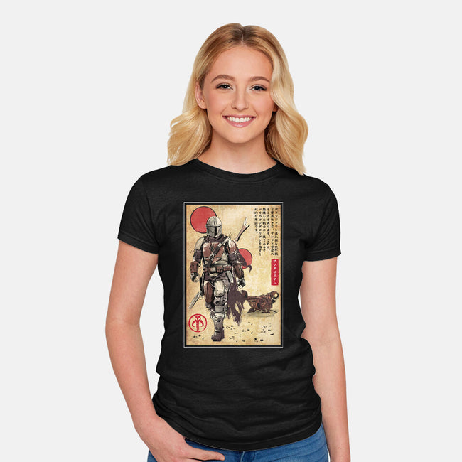 The Way Of Bounty Hunter-Womens-Fitted-Tee-DrMonekers