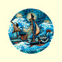 Pirate Waves-None-Drawstring-Bag-glitchygorilla