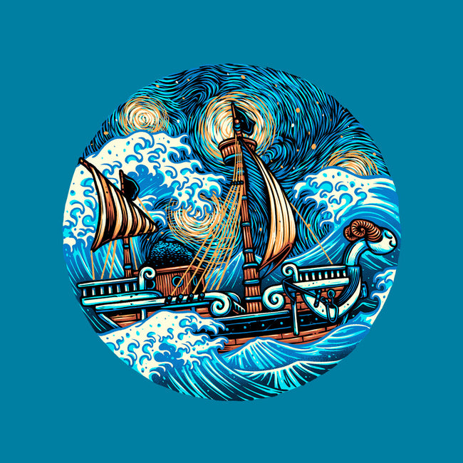 Pirate Waves-None-Drawstring-Bag-glitchygorilla