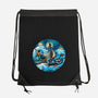 Pirate Waves-None-Drawstring-Bag-glitchygorilla