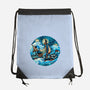 Pirate Waves-None-Drawstring-Bag-glitchygorilla