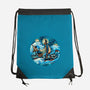 Pirate Waves-None-Drawstring-Bag-glitchygorilla