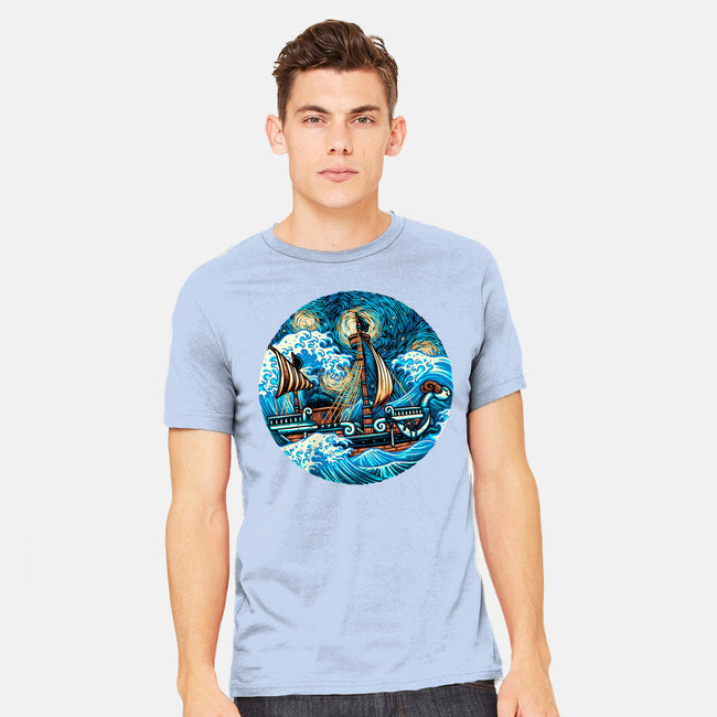 Pirate Waves-Mens-Heavyweight-Tee-glitchygorilla