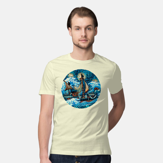 Pirate Waves-Mens-Premium-Tee-glitchygorilla