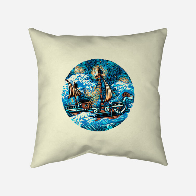 Pirate Waves-None-Removable Cover w Insert-Throw Pillow-glitchygorilla