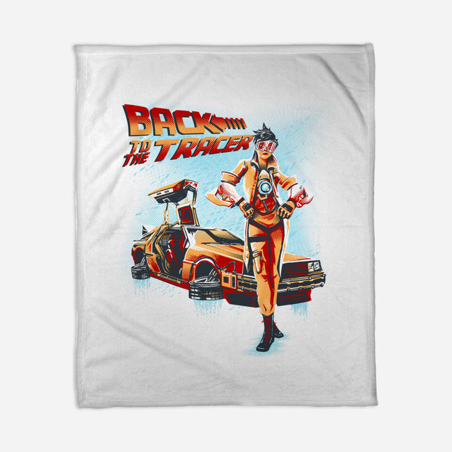 Back To The Tracer-None-Fleece-Blanket-yumie