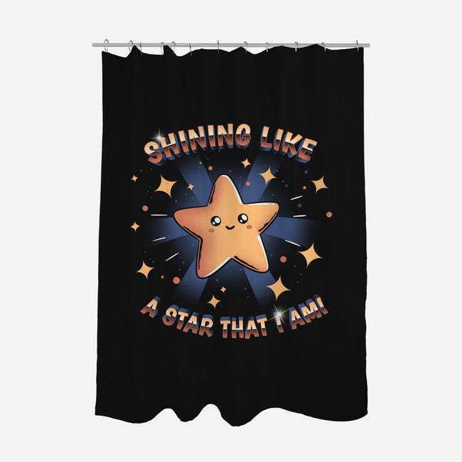 Shining Like A Star-None-Polyester-Shower Curtain-yumie