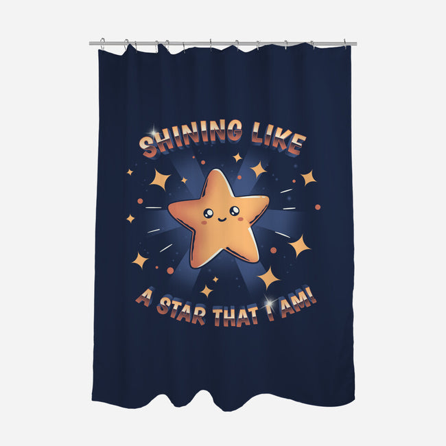 Shining Like A Star-None-Polyester-Shower Curtain-yumie