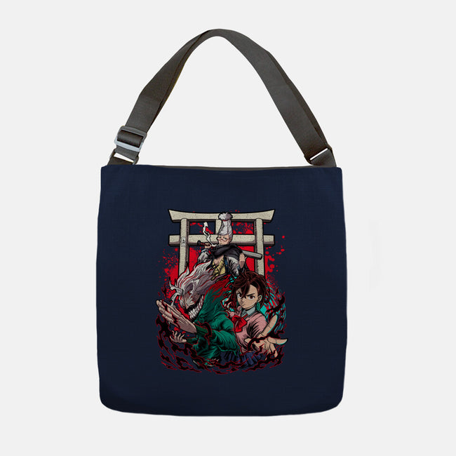 Dandadan Trinity-None-Adjustable Tote-Bag-Diego Oliver