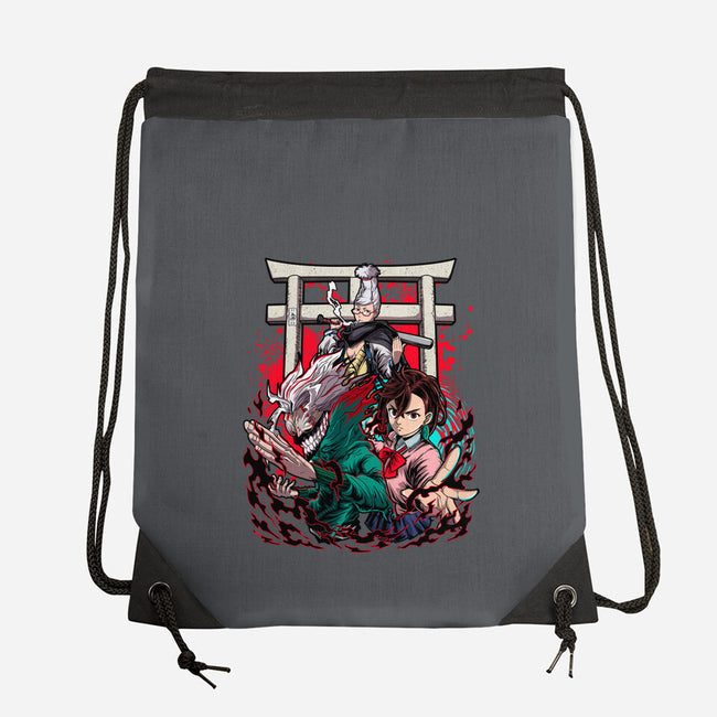 Dandadan Trinity-None-Drawstring-Bag-Diego Oliver