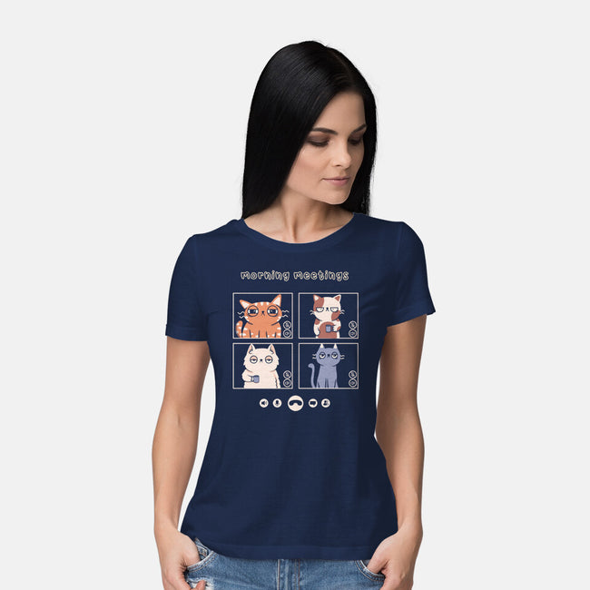 Morning Meetings-Womens-Basic-Tee-yumie