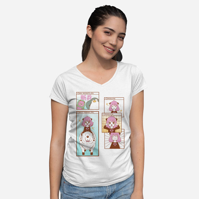 The Cutest-Womens-V-Neck-Tee-yumie