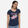 Mean Bears-Womens-V-Neck-Tee-yumie