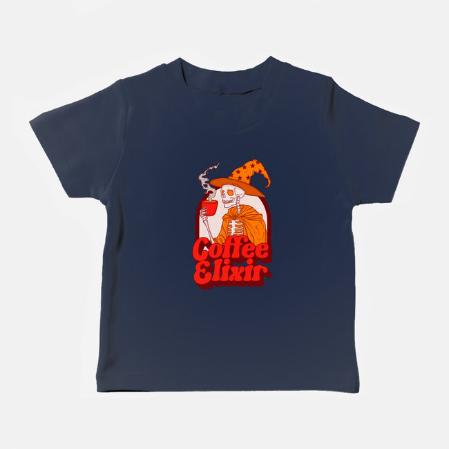 Coffee Elixir-Baby-Basic-Tee-Jess.Adams.Creates