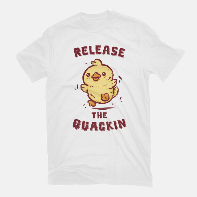 Release The Quackin-Womens-Fitted-Tee-kg07
