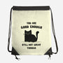 Good Enough-None-Drawstring-Bag-kg07