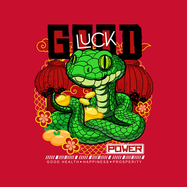 Good Luck Snake-Womens-Fitted-Tee-bloomgrace28