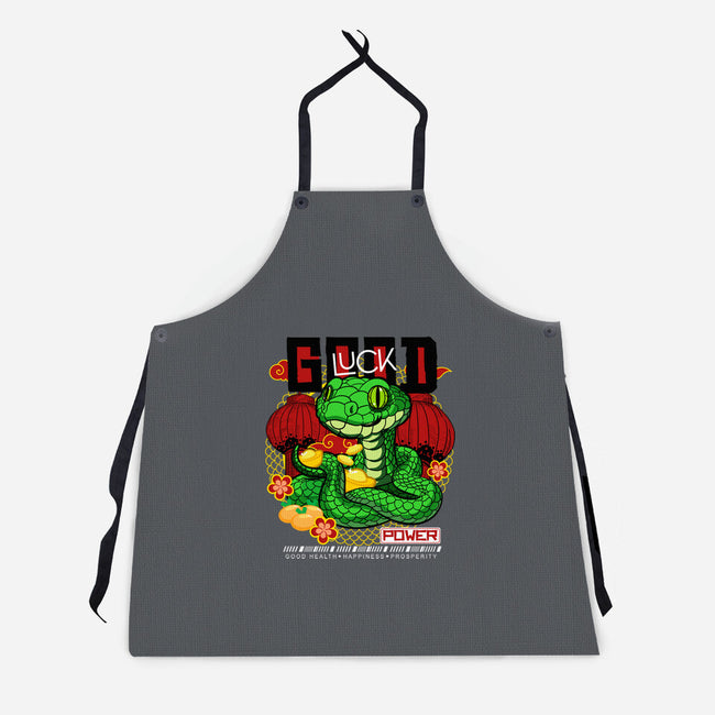 Good Luck Snake-Unisex-Kitchen-Apron-bloomgrace28