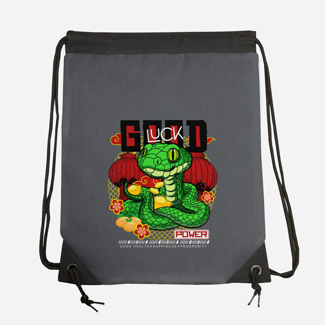Good Luck Snake-None-Drawstring-Bag-bloomgrace28