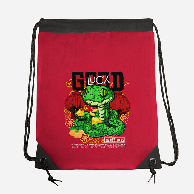 Good Luck Snake-None-Drawstring-Bag-bloomgrace28