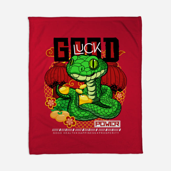 Good Luck Snake-None-Fleece-Blanket-bloomgrace28