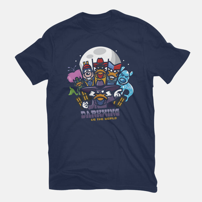 Darkwing Vs The World-Mens-Heavyweight-Tee-jrberger