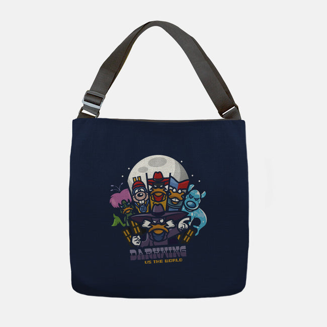 Darkwing Vs The World-None-Adjustable Tote-Bag-jrberger