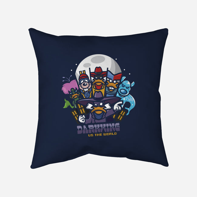 Darkwing Vs The World-None-Removable Cover w Insert-Throw Pillow-jrberger