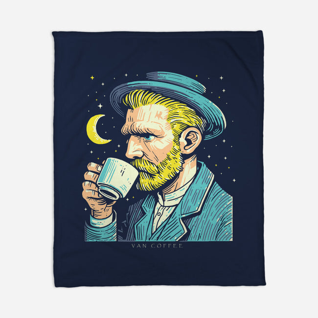 Van Coffee-None-Fleece-Blanket-Eoli Studio