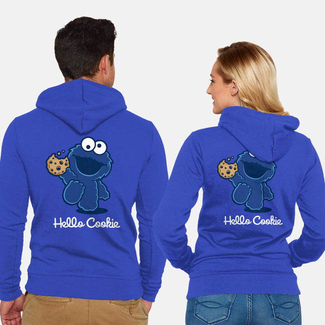 Hello Cookie-Unisex-Zip-Up-Sweatshirt-retrodivision