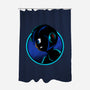 Shadow Cyborg-None-Polyester-Shower Curtain-spoilerinc