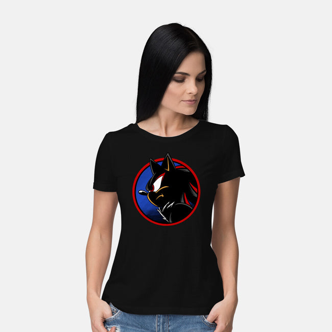 Dark Hedgehog-Womens-Basic-Tee-spoilerinc