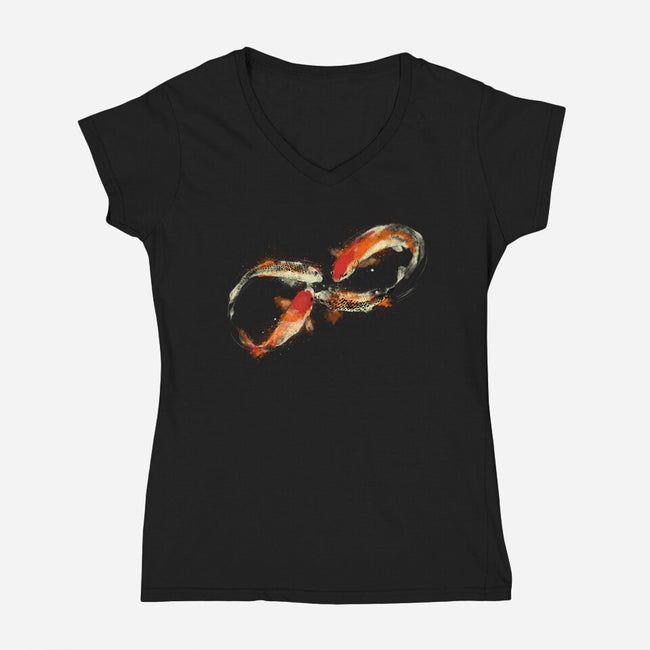 Infinity Kois-Womens-V-Neck-Tee-kharmazero