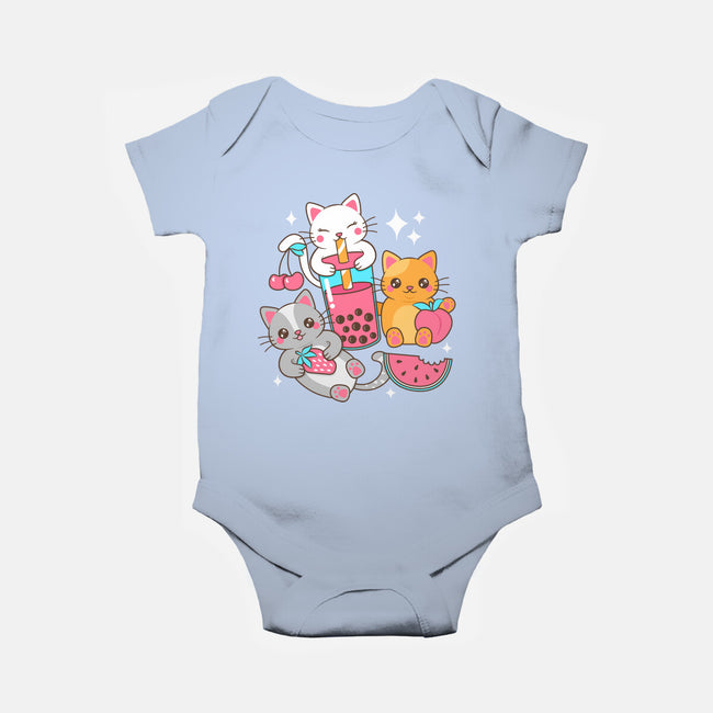 Boba Tea Kittens-Baby-Basic-Onesie-robyriker