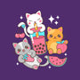 Boba Tea Kittens-None-Glossy-Sticker-robyriker