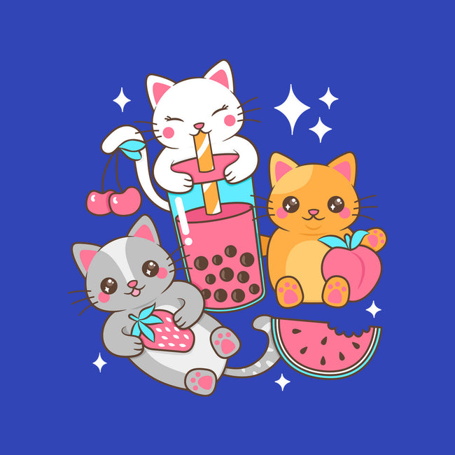 Boba Tea Kittens-None-Glossy-Sticker-robyriker