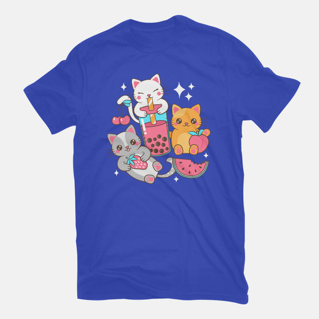 Boba Tea Kittens-Unisex-Basic-Tee-robyriker