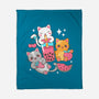 Boba Tea Kittens-None-Fleece-Blanket-robyriker