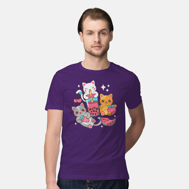 Boba Tea Kittens-Mens-Premium-Tee-robyriker