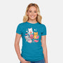 Boba Tea Kittens-Womens-Fitted-Tee-robyriker