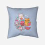 Boba Tea Kittens-None-Removable Cover w Insert-Throw Pillow-robyriker