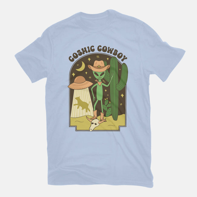 Cosmic Cowboy-Womens-Fitted-Tee-robyriker