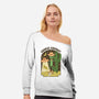 Cosmic Cowboy-Womens-Off Shoulder-Sweatshirt-robyriker