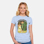 Cosmic Cowboy-Womens-Fitted-Tee-robyriker