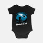 Cat Waiting The Meteor-Baby-Basic-Onesie-Studio Mootant